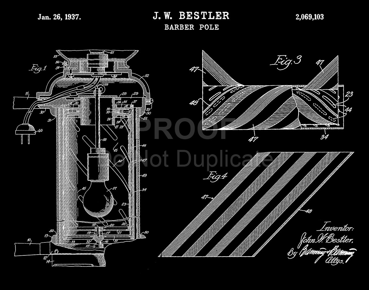 Cyanotype Patent Prints | barberpolebestler.jpg