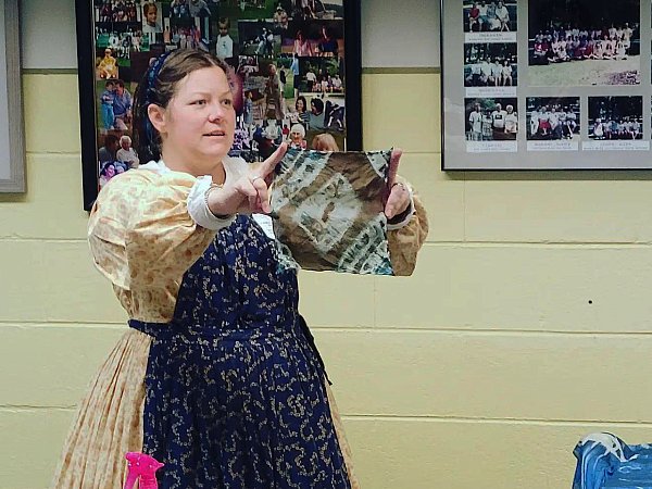 Displaying a Toned Cyanotype on silk.